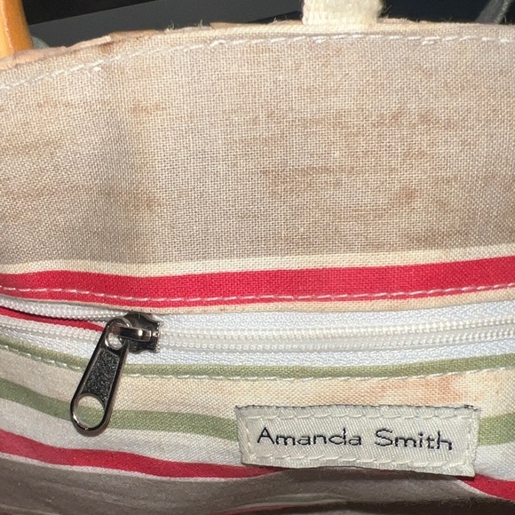 Amanda Smith Floral Tote with Bamboo Handles - Picture 5 of 7